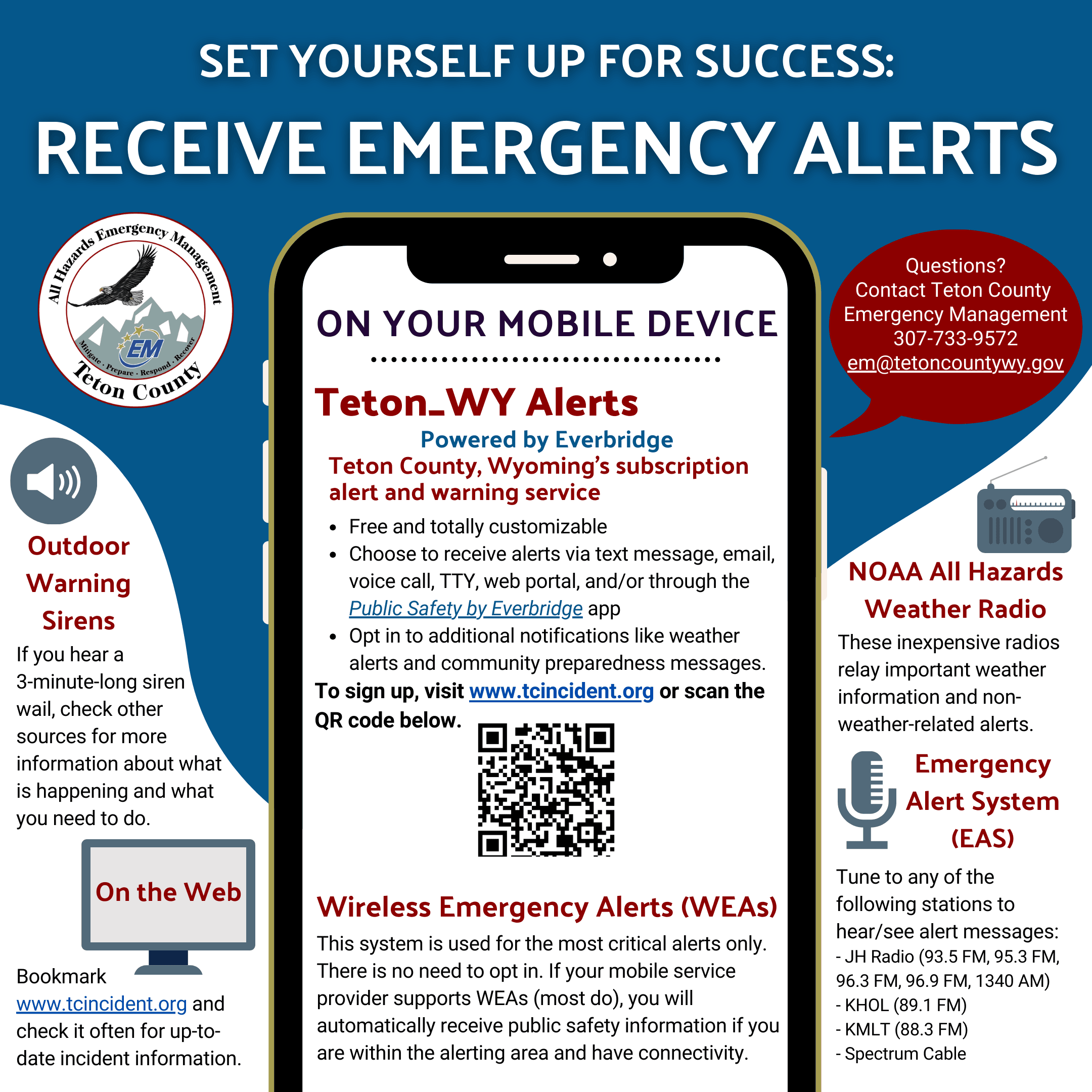 2024 Teton County WY Emergency Alerts Flyer